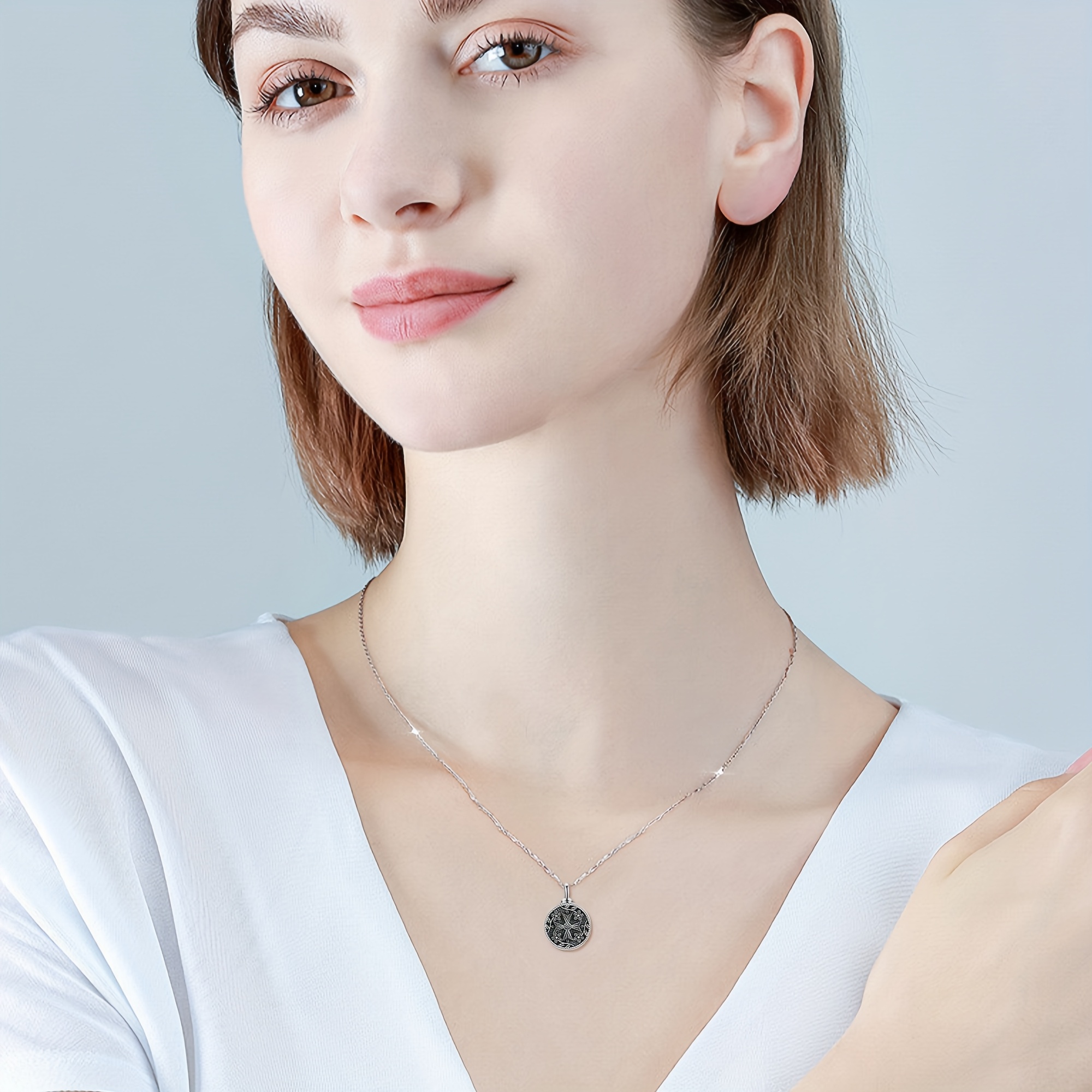 925 Sterling Silver Cross Urn Necklace for Ashes